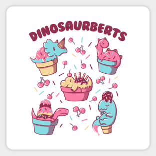 Dinosaurberts Kawaii Dinosaurs by Tobe Fonseca Magnet